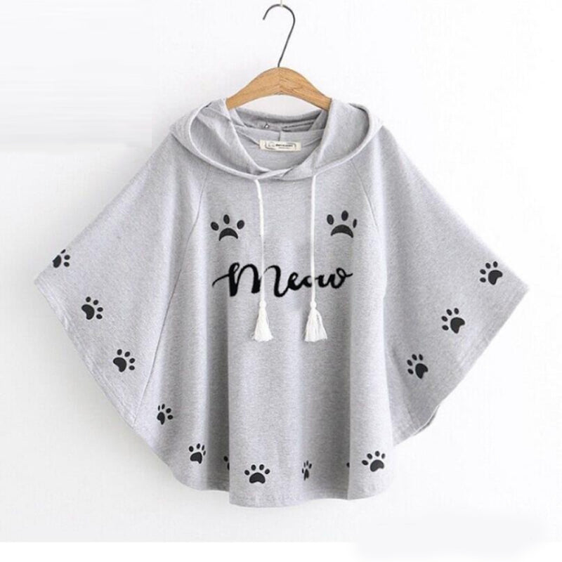 Meow Printed hoodies