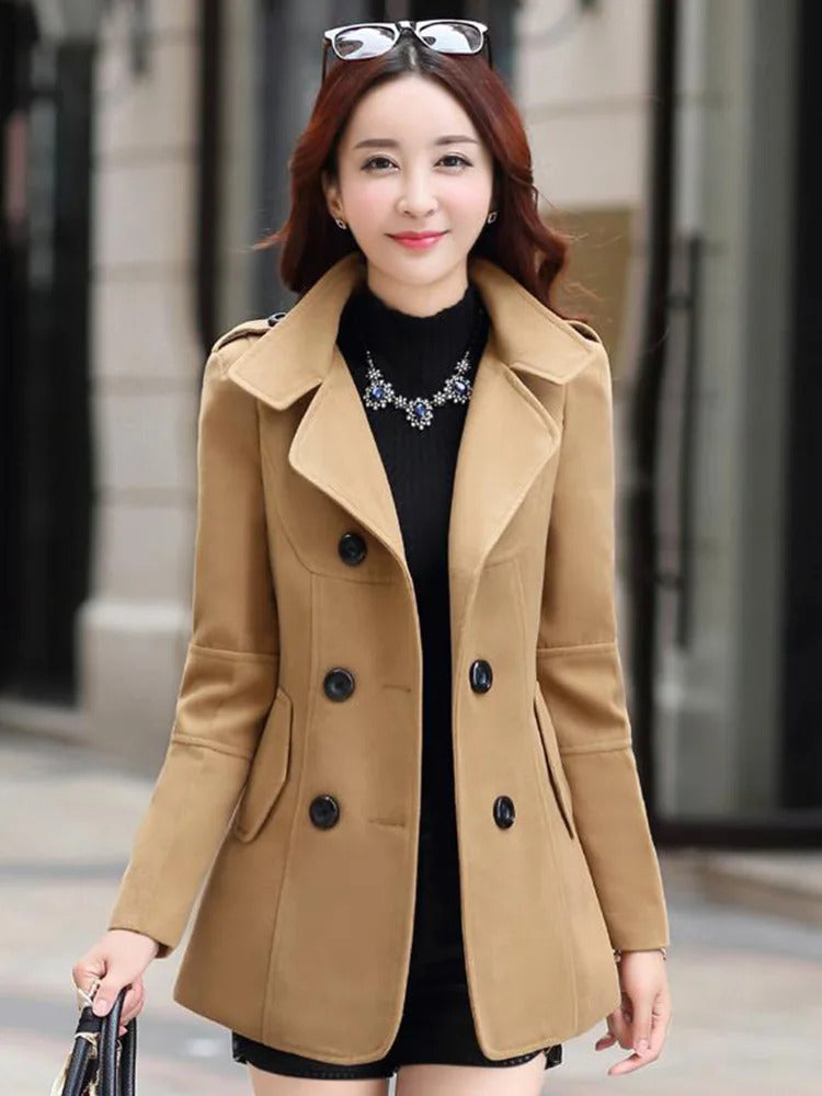 Ladies winter button Long  coat