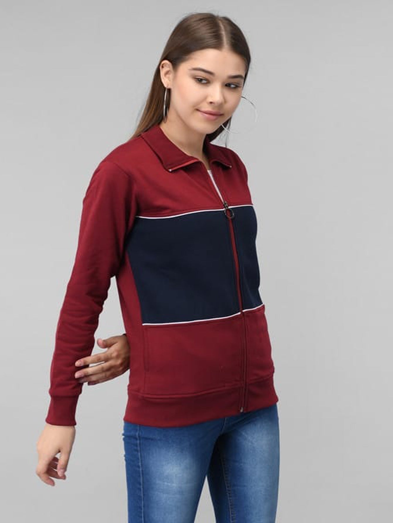 Urban Pannel Zipper Hoodies