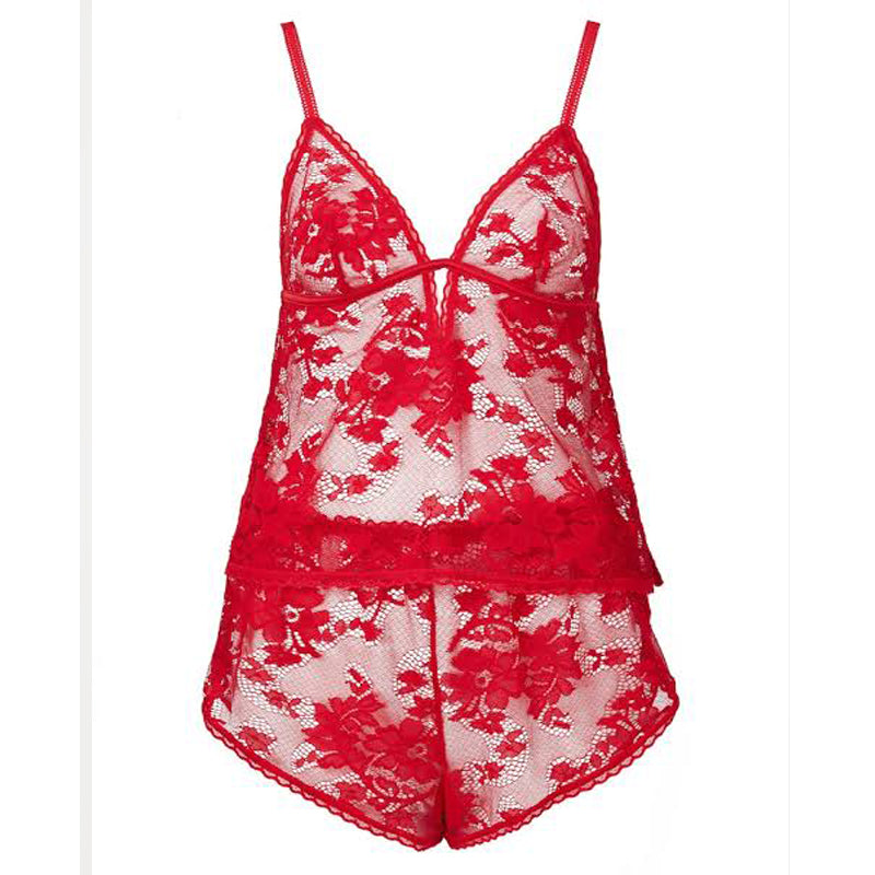 3 Piece Bridal Lace Nightwear