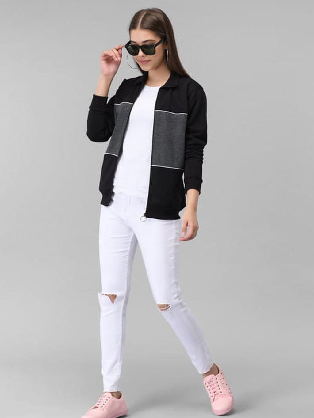 Urban Pannel Zipper Hoodies