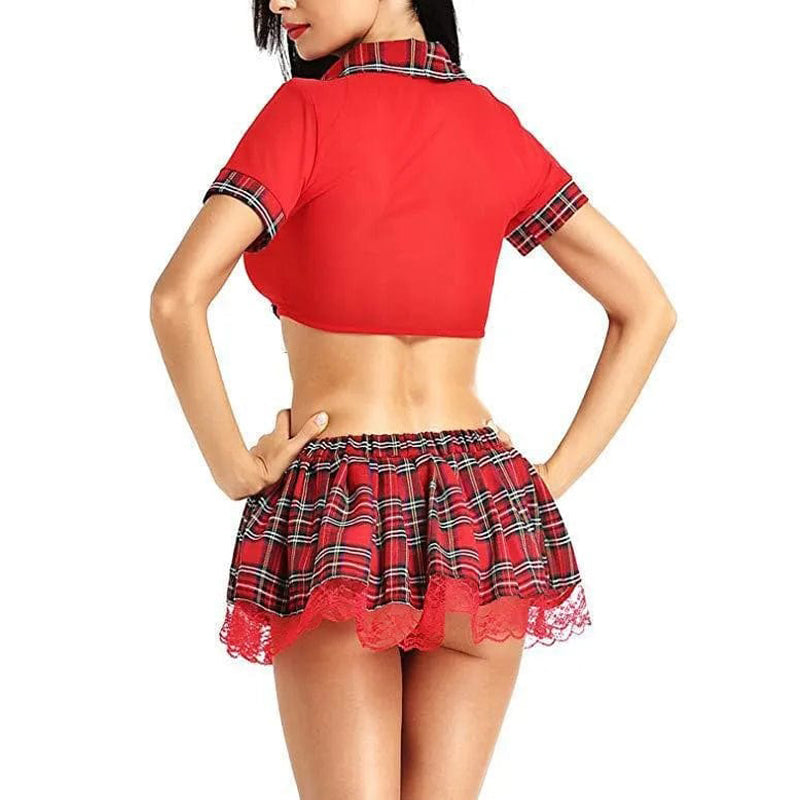 Tie front Check skirt Nightwear code: TFS-01