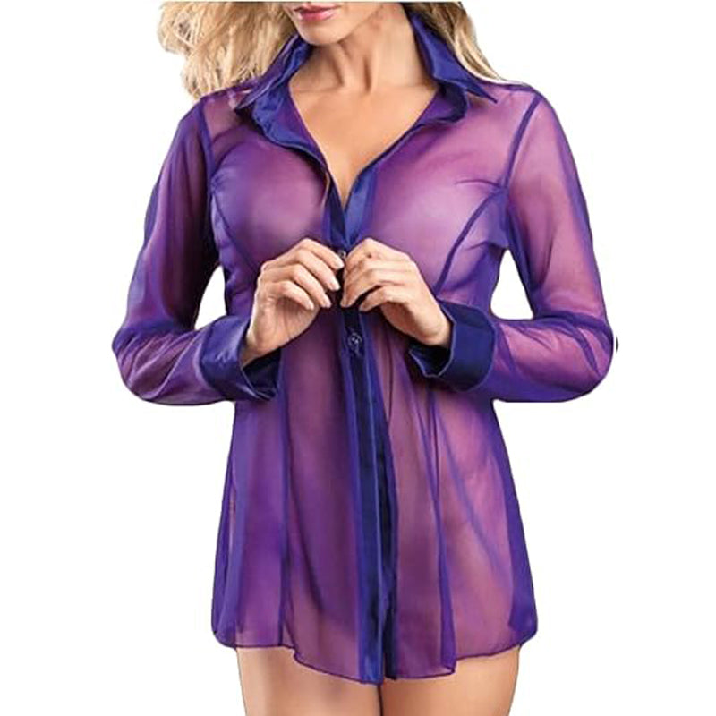 sheer mesh lingerie code: TS-01