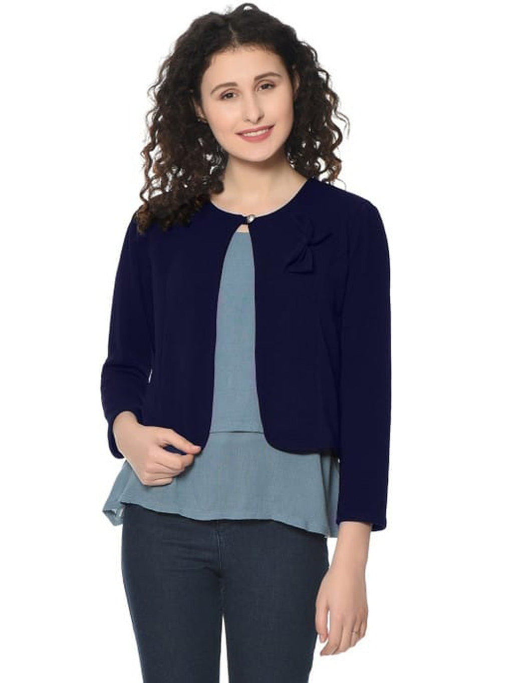 Ladies Crop Casual Jacket