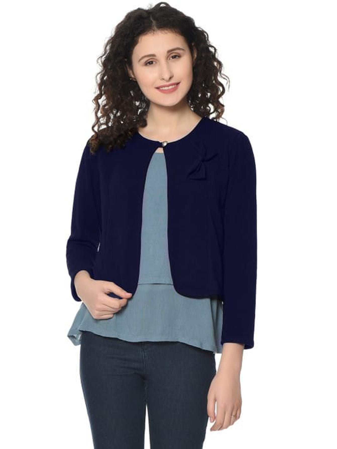 Ladies Crop Casual Jacket