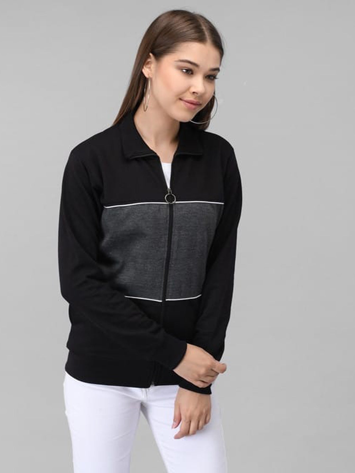 Urban Pannel Zipper Hoodies